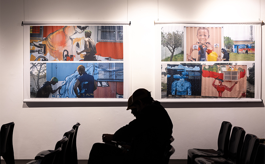 AGITATION WEF nexus conference Mdanstane Arts Centre mural projectexhibition AGITATION WEF nexus conference Mdanstane Arts Centre mural projectexhibition